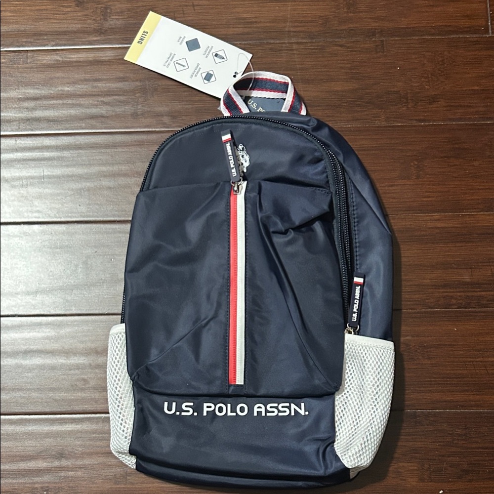 U.S. Polo Assn. Unisex Large Sling Bag, Navy